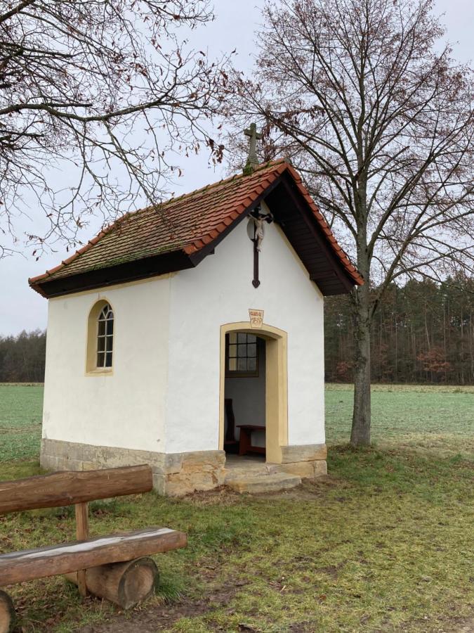 Ferienwohnung Franken Hallerndorf Buitenkant foto